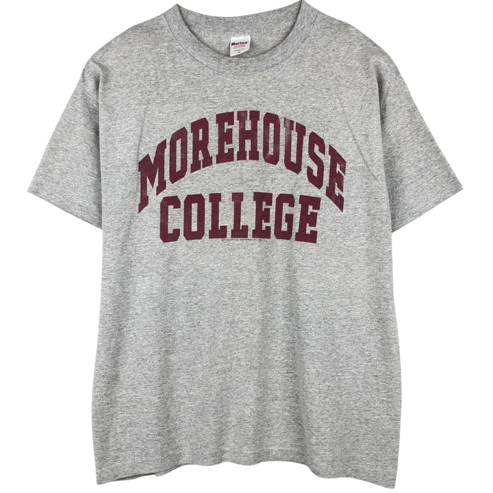MURINA College T-shirt, Made in USA, Men's XL equivalent. cotton gray type Vintage Second Hand