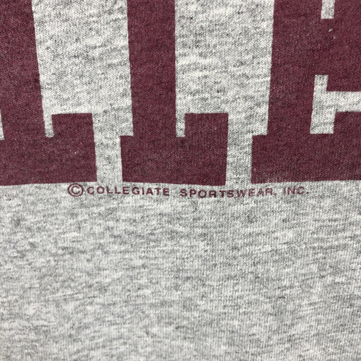 MURINA College T-shirt, Made in USA, Men's XL equivalent. cotton gray type Vintage Second Hand