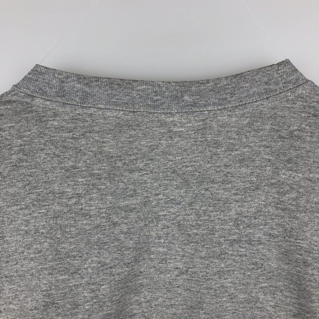 MURINA College T-shirt, Made in USA, Men's XL equivalent. cotton gray type Vintage Second Hand