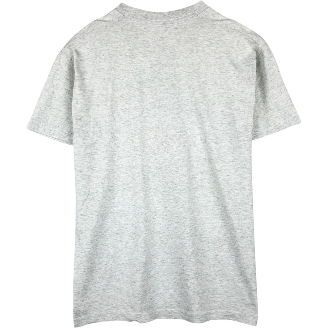 Fruit of the Loom BEST 3-Piece Print College T-Shirt, Made in USA, Men's Size L (Equivalent), Vintage cotton gray type Vintage Second Hand