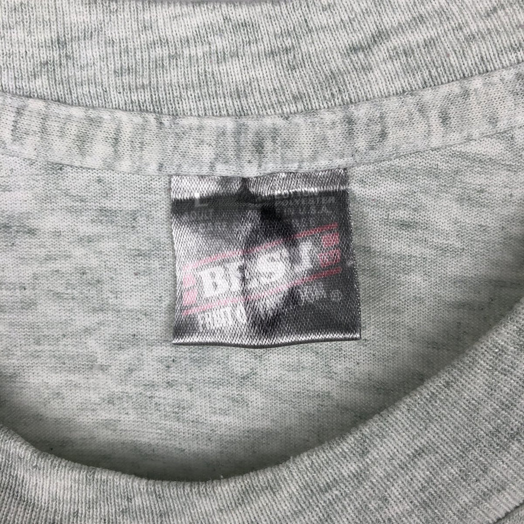 Fruit of the Loom BEST 3-Piece Print College T-Shirt, Made in USA, Men's Size L (Equivalent), Vintage cotton gray type Vintage Second Hand