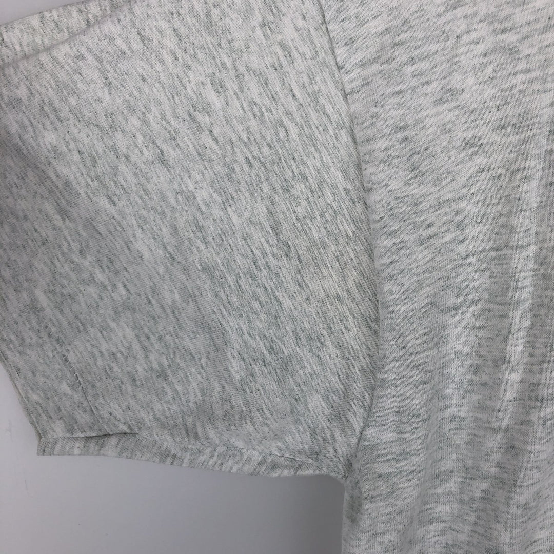 Fruit of the Loom BEST 3-Piece Print College T-Shirt, Made in USA, Men's Size L (Equivalent), Vintage cotton gray type Vintage Second Hand