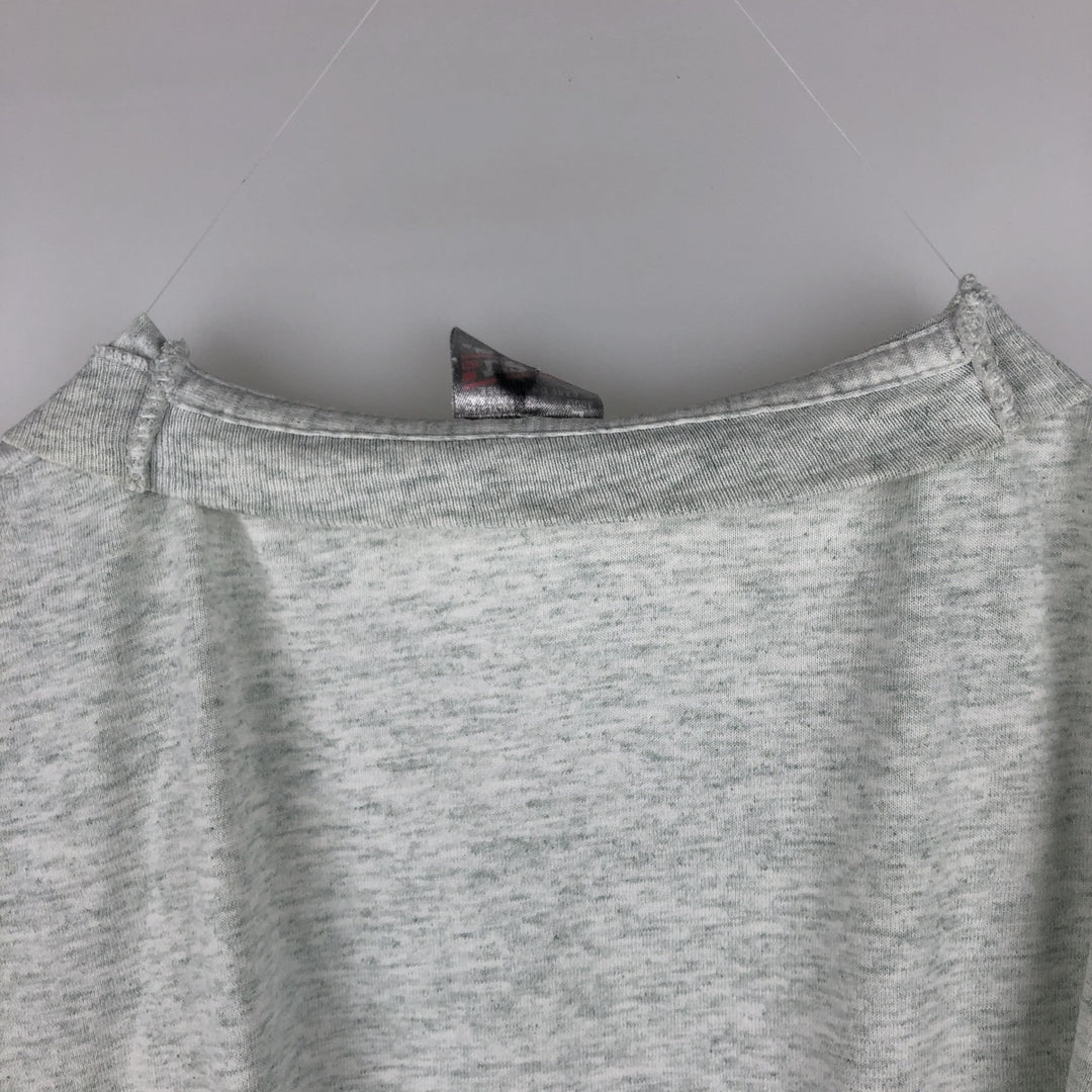 Fruit of the Loom BEST 3-Piece Print College T-Shirt, Made in USA, Men's Size L (Equivalent), Vintage cotton gray type Vintage Second Hand