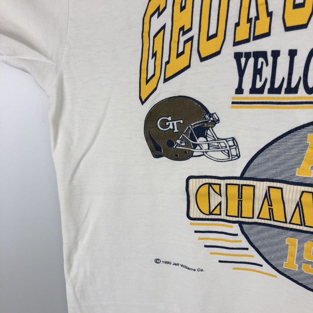 90'S Logo Motion College T-Shirt, Made in USA, Men's Size L (Equivalent), Vintage cotton white type Vintage Second Hand