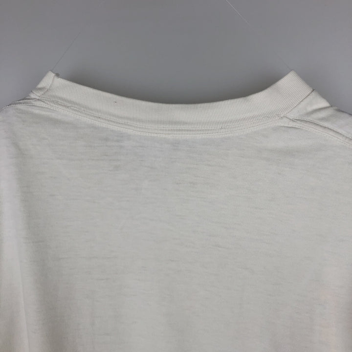 90'S Logo Motion College T-Shirt, Made in USA, Men's Size L (Equivalent), Vintage cotton white type Vintage Second Hand