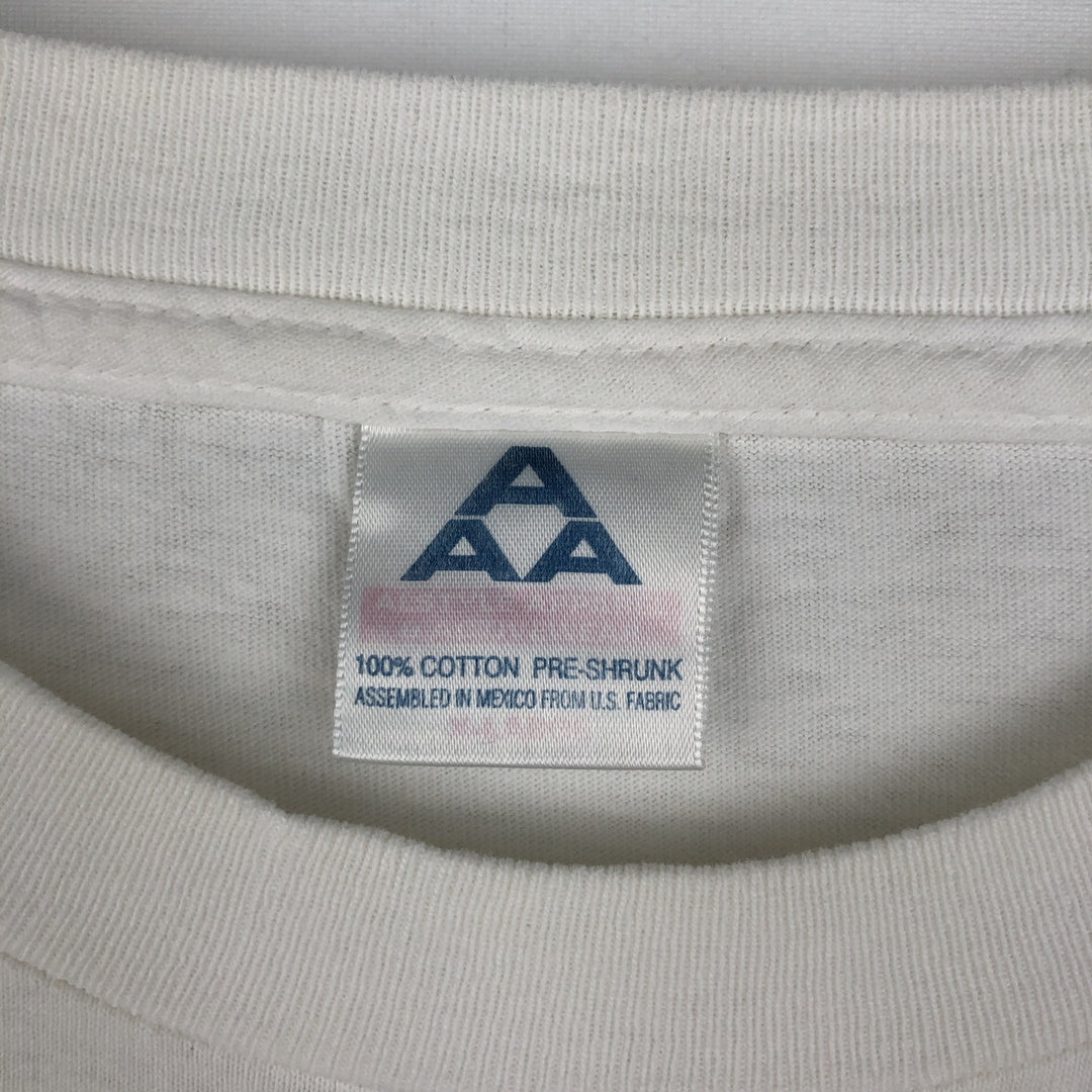90'S Alstyle PLANET HOLLYWOOD Advertising T-shirt, Men's XL equivalent, Vintage cotton white type Vintage Second Hand