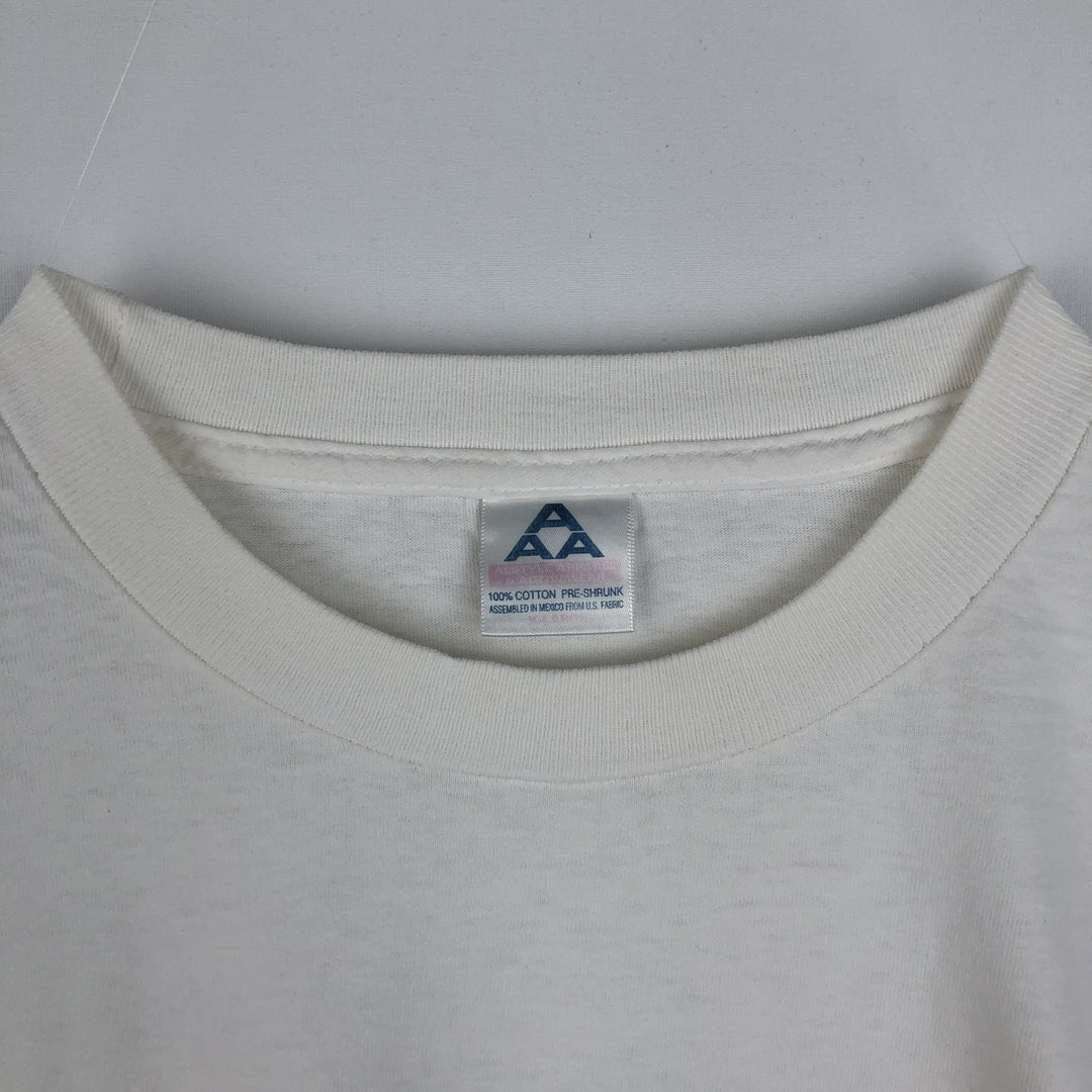 90'S Alstyle PLANET HOLLYWOOD Advertising T-shirt, Men's XL equivalent, Vintage cotton white type Vintage Second Hand