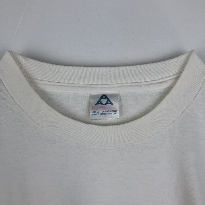 90'S Alstyle PLANET HOLLYWOOD Advertising T-shirt, Men's XL equivalent, Vintage cotton white type Vintage Second Hand