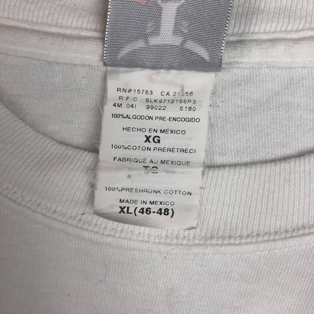 2000'S Hanes BEEFY-T IN-N-OUT BURGER advertising T-shirt, men's size XL (approx.) cotton white type Vintage Second Hand