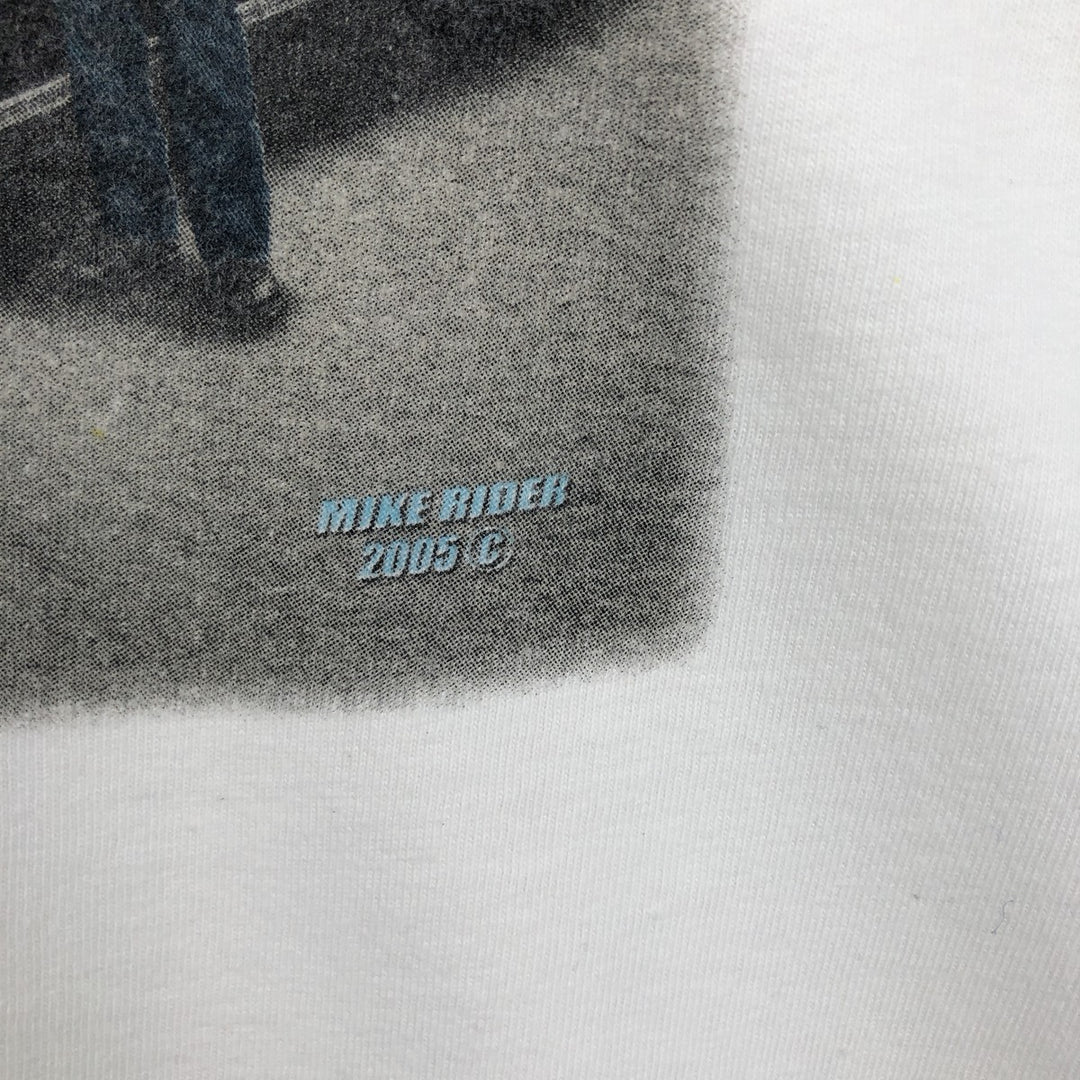2000'S Hanes BEEFY-T IN-N-OUT BURGER advertising T-shirt, men's size XL (approx.) cotton white type Vintage Second Hand