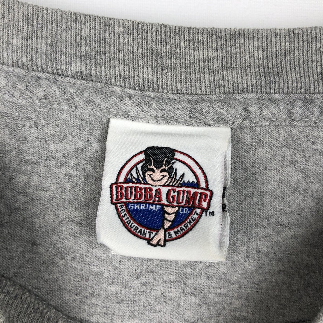 2000'S BUBBA GUMP SHRIMP Advertising T-Shirt, Men's XL (approx.) cotton gray type Vintage Second Hand