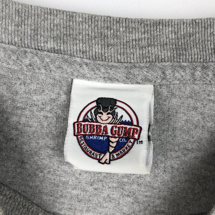 2000'S BUBBA GUMP SHRIMP Advertising T-Shirt, Men's XL (approx.) cotton gray type Vintage Second Hand