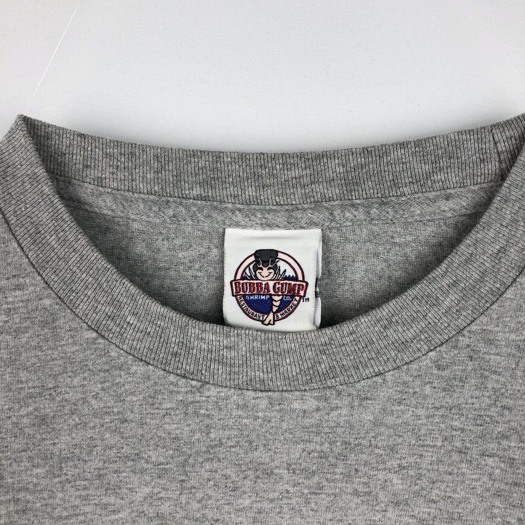 2000'S BUBBA GUMP SHRIMP Advertising T-Shirt, Men's XL (approx.) cotton gray type Vintage Second Hand