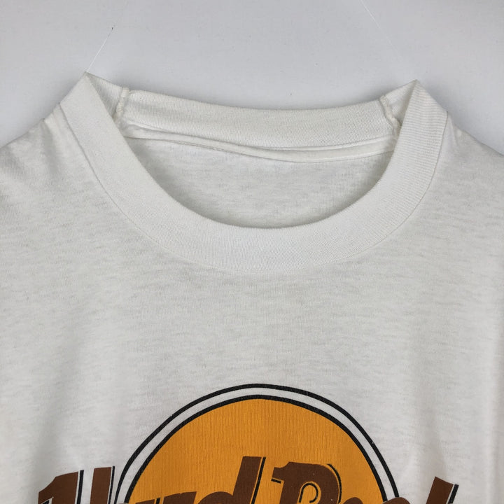 Vintage 90'S Hard Rock Cafe advertising t-shirt, men's size M. unclear white type Vintage Second Hand