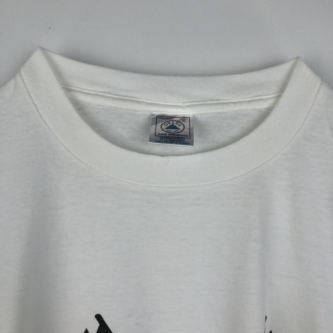90s-00'S Delta Budweiser NASCAR advertising T-shirt, men's size XL (approx.) cotton white type Vintage Second Hand