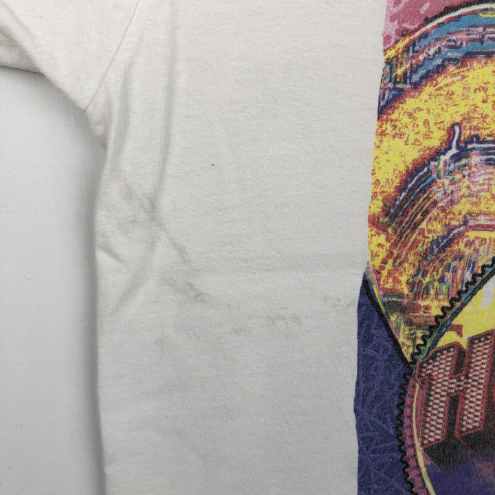 90'S HARD ROCK CAFE Hard Rock Cafe Advertising T-shirt Made in USA Men's L Vintage cotton white type Vintage Second Hand