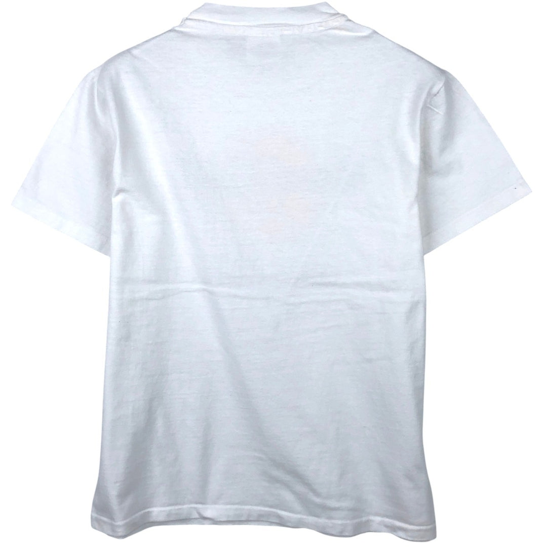 80'S Hanes BEEFY-T Blue Tag Hard Rock Cafe Advertising T-Shirt, Made in USA, Men's Size M (approx.), Vintage cotton white type Vintage Second Hand