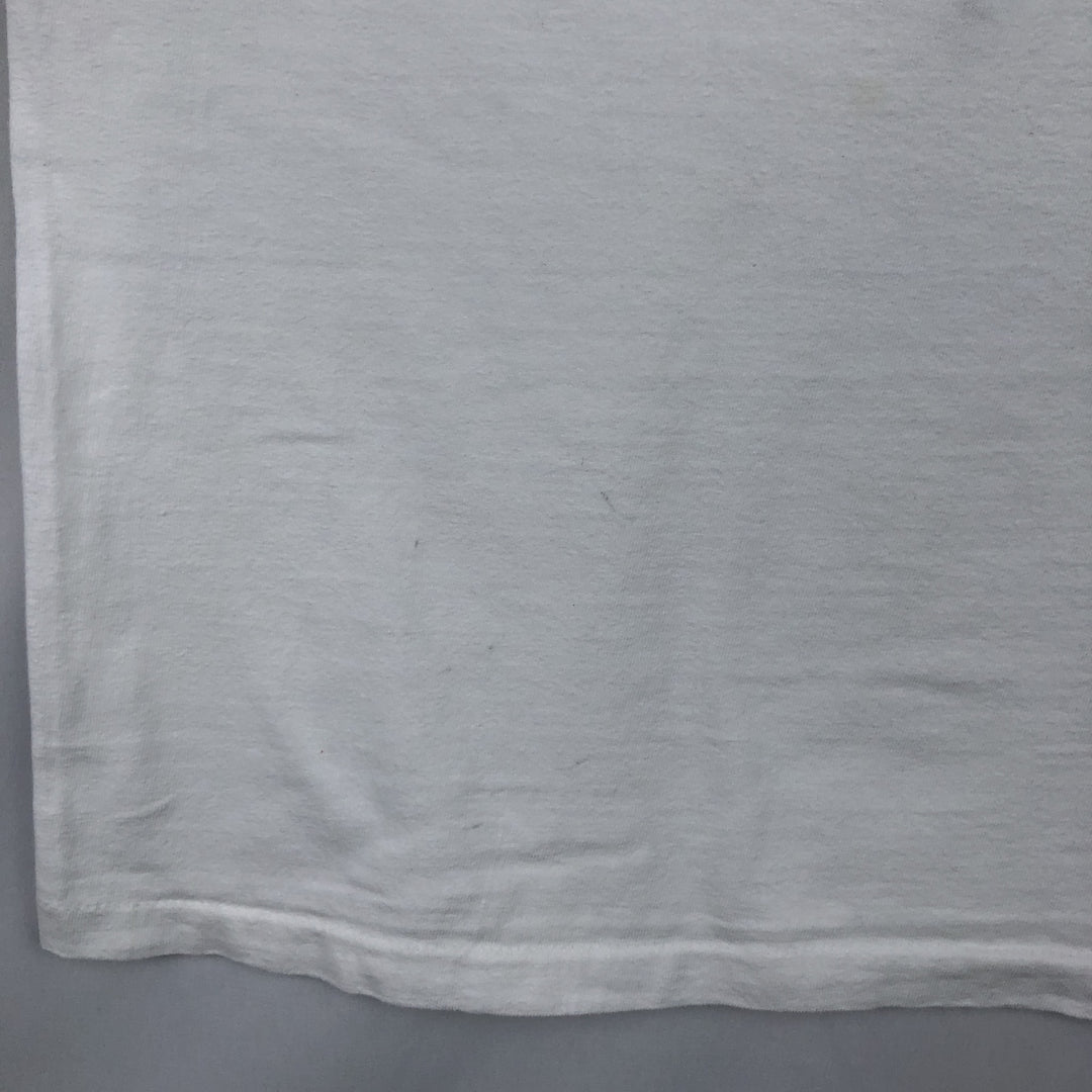 80'S Hanes BEEFY-T Blue Tag Hard Rock Cafe Advertising T-Shirt, Made in USA, Men's Size M (approx.), Vintage cotton white type Vintage Second Hand