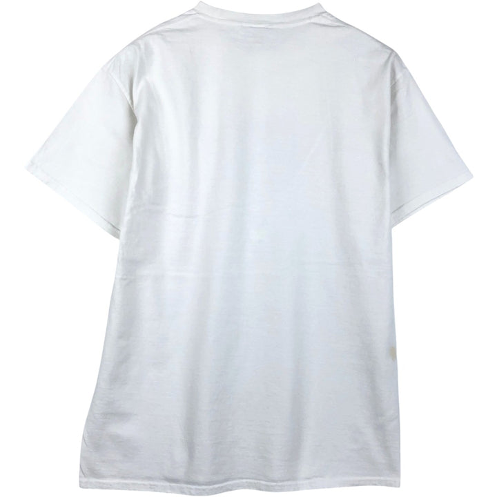 90s-00'S BMW advertising T-shirt, made in USA, men's size L (approx.) cotton white type Vintage Second Hand