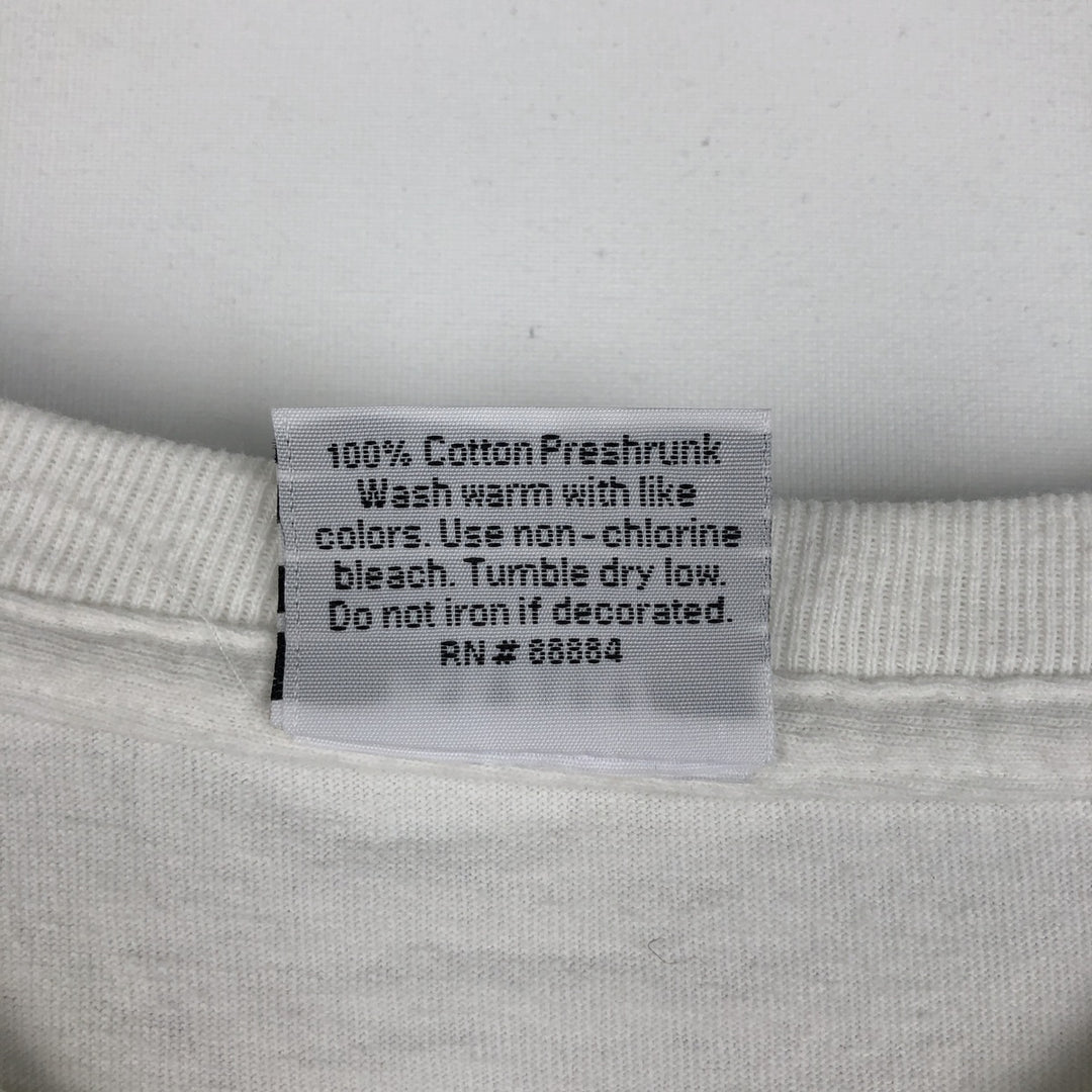 90s-00'S BMW advertising T-shirt, made in USA, men's size L (approx.) cotton white type Vintage Second Hand