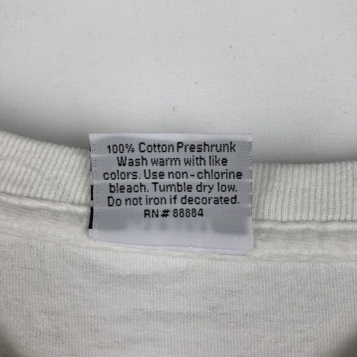 90s-00'S BMW advertising T-shirt, made in USA, men's size L (approx.) cotton white type Vintage Second Hand