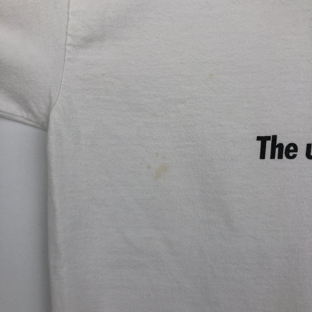 90s-00'S BMW advertising T-shirt, made in USA, men's size L (approx.) cotton white type Vintage Second Hand