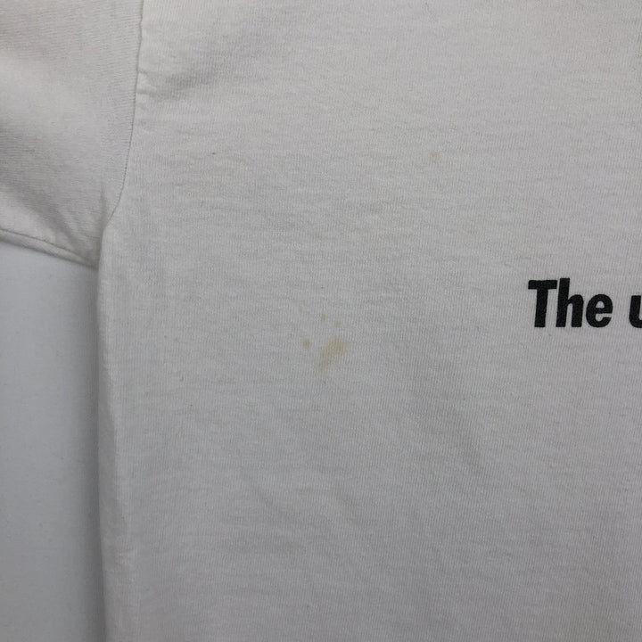 90s-00'S BMW advertising T-shirt, made in USA, men's size L (approx.) cotton white type Vintage Second Hand