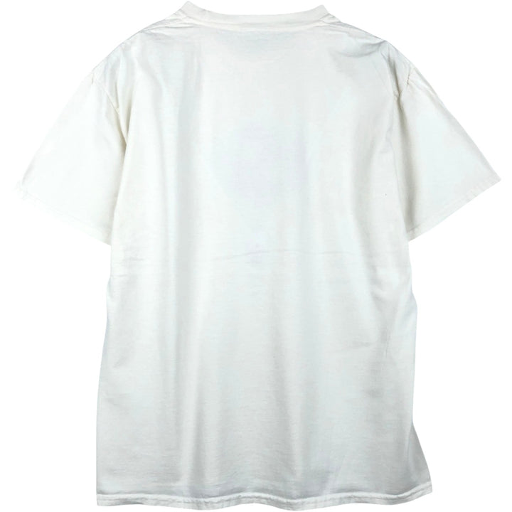 90s-00'S BMW advertising T-shirt, made in USA, men's size L (approx.) cotton white type Vintage Second Hand