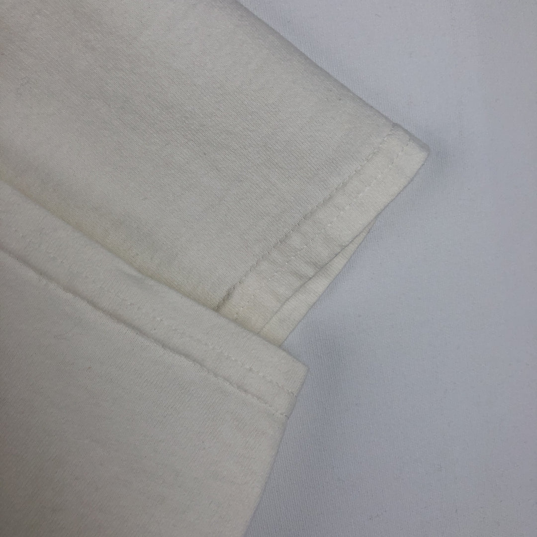 90s-00'S BMW advertising T-shirt, made in USA, men's size L (approx.) cotton white type Vintage Second Hand