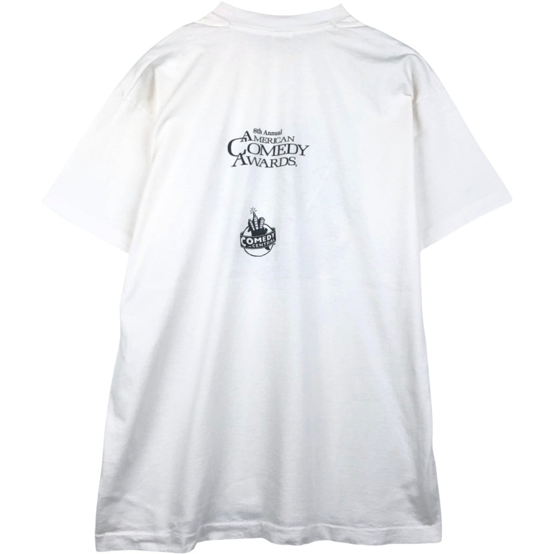 90'S Fruit of the Loom Comedy Central Advertising T-shirt, Made in USA, Men's XL equivalent. cotton white type Vintage Second Hand