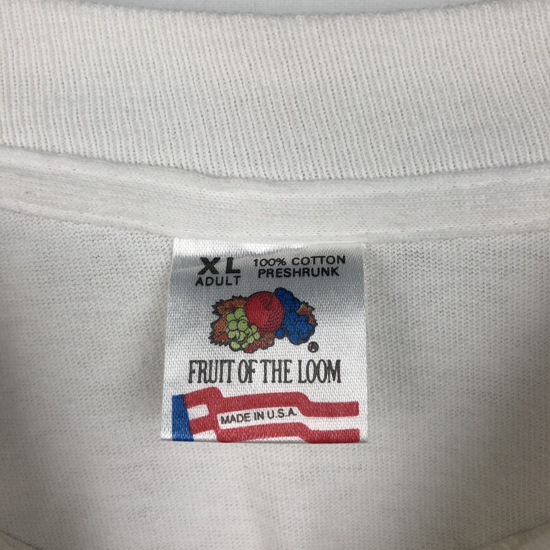 90'S Fruit of the Loom Comedy Central Advertising T-shirt, Made in USA, Men's XL equivalent. cotton white type Vintage Second Hand