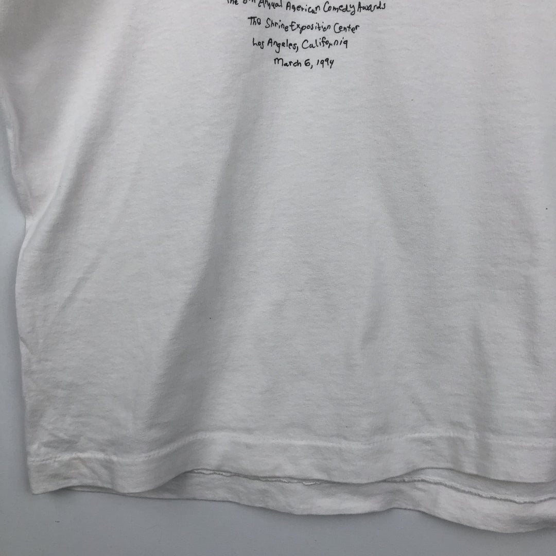 90'S Fruit of the Loom Comedy Central Advertising T-shirt, Made in USA, Men's XL equivalent. cotton white type Vintage Second Hand