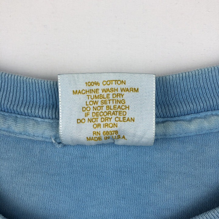 90'S TENNESSEE RIVER GOLD Print T-Shirt, Made in USA, Men's XXL equivalent, Vintage cotton Blue type light blue Vintage Second Hand