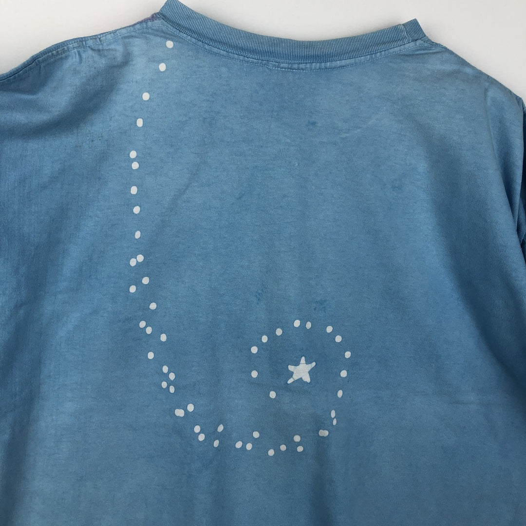 90'S TENNESSEE RIVER GOLD Print T-Shirt, Made in USA, Men's XXL equivalent, Vintage cotton Blue type light blue Vintage Second Hand