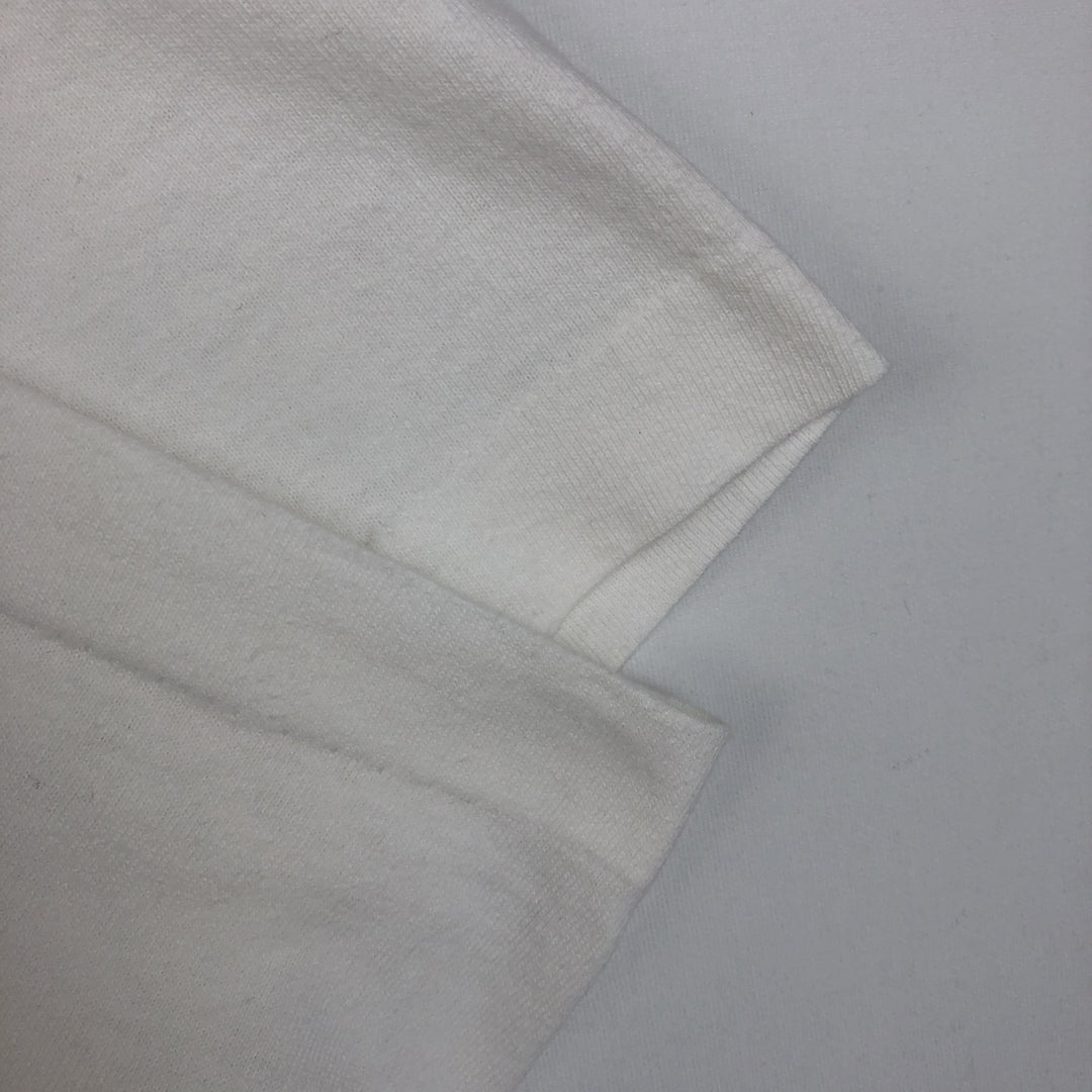 90'S Fruit of the Loom printed T-shirt, made in the USA, men's XL size, vintage cotton white type Vintage Second Hand