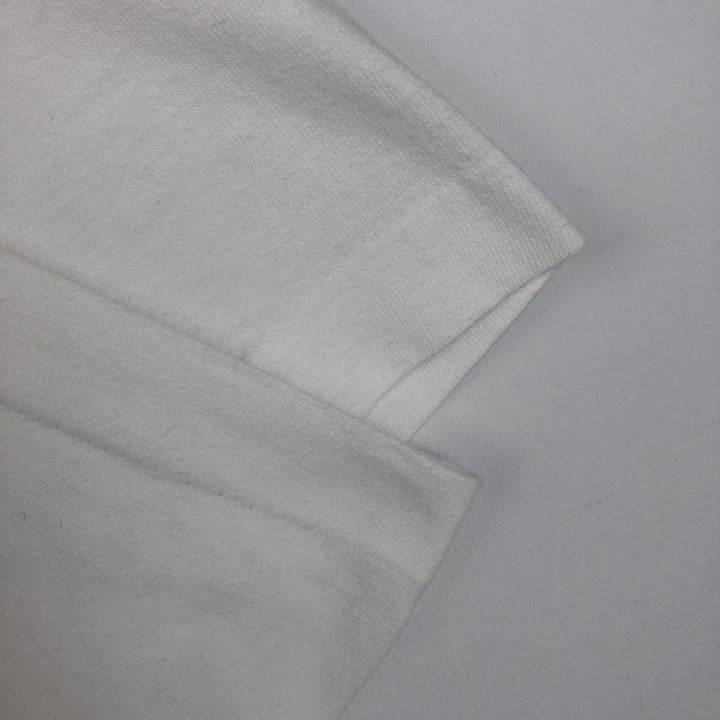 90'S Fruit of the Loom printed T-shirt, made in the USA, men's XL size, vintage cotton white type Vintage Second Hand