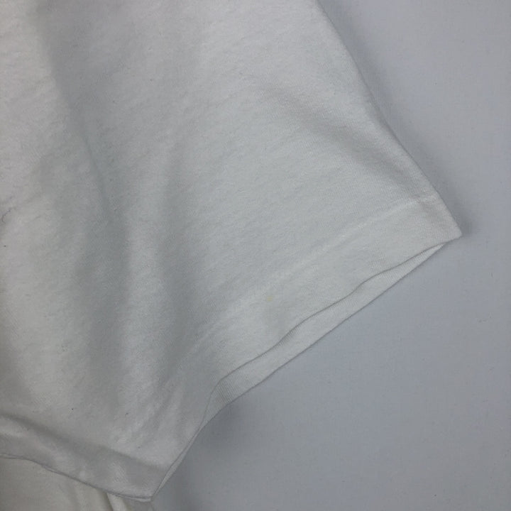90'S Fruit of the Loom printed T-shirt, made in the USA, men's XL size, vintage cotton white type Vintage Second Hand