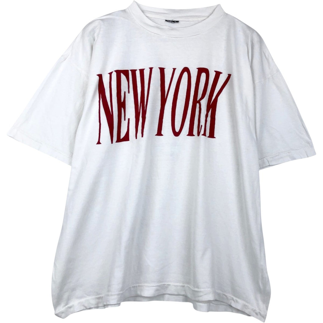 90'S Vintage Printed T-Shirt, Men's XL unclear white type Vintage Second Hand