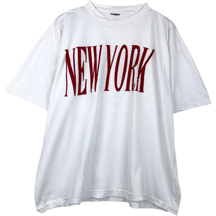 90'S Vintage Printed T-Shirt, Men's XL unclear white type Vintage Second Hand