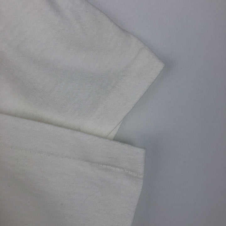 90'S ONEITA POWER PRO Fire Pattern Trompe-l'oeil T-Shirt, Men's Size M (Equivalent), Vintage cotton white type Vintage Second Hand
