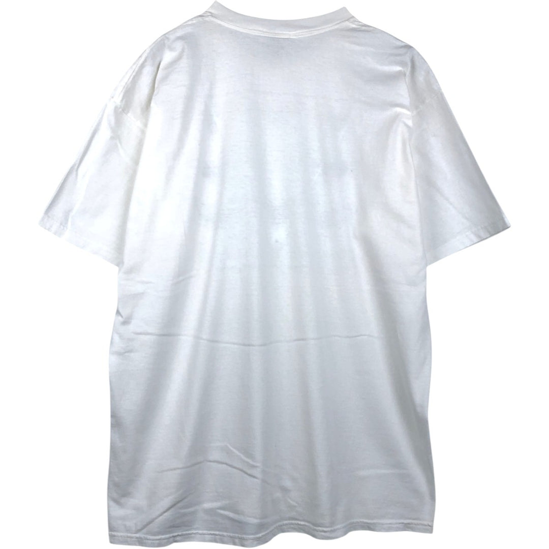 90'S Lee Print T-Shirt, Made in USA, Men's XL equivalent, Vintage cotton white type Vintage Second Hand