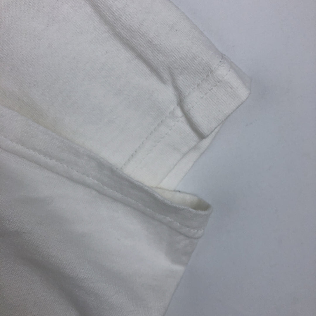 90'S Lee Print T-Shirt, Made in USA, Men's XL equivalent, Vintage cotton white type Vintage Second Hand