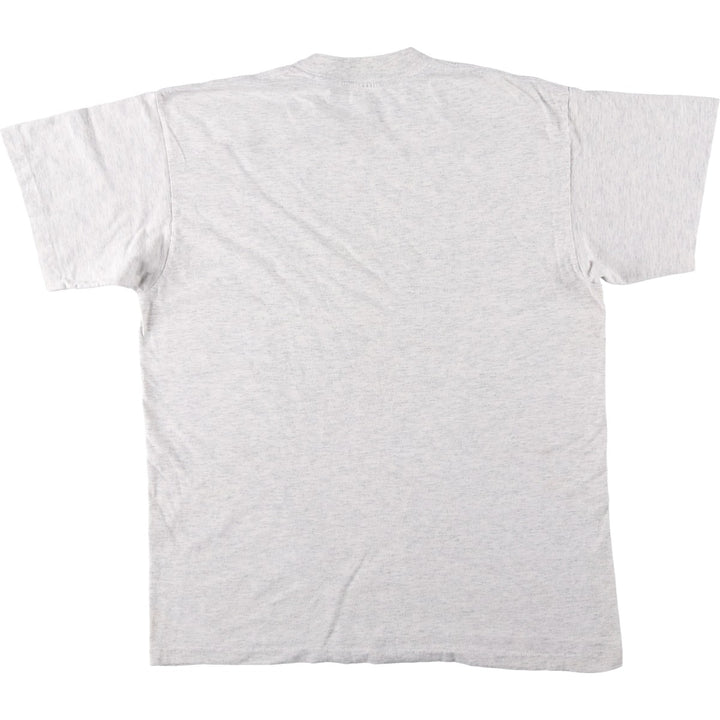 90'S Gildan Heavy Weight Print T-Shirt, Made in Canada, Men's Size L (approx.), Vintage cotton gray type Vintage Second Hand