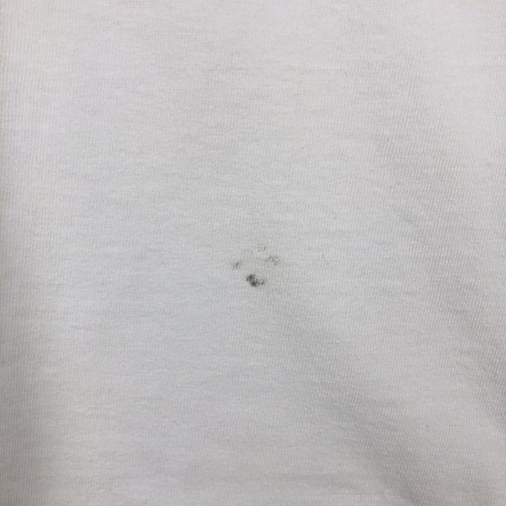 90'S message print T-shirt, men's size M equivalent, vintage. unclear white type Vintage Second Hand