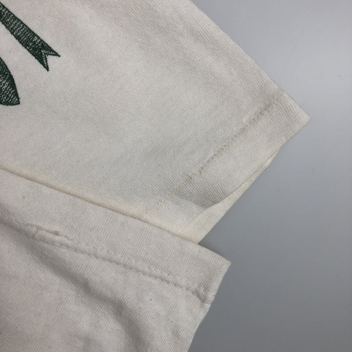 90'S rel.e.vant.products printed T-shirt, made in USA, men's size XL equivalent, vintage. cotton ivory Vintage Second Hand