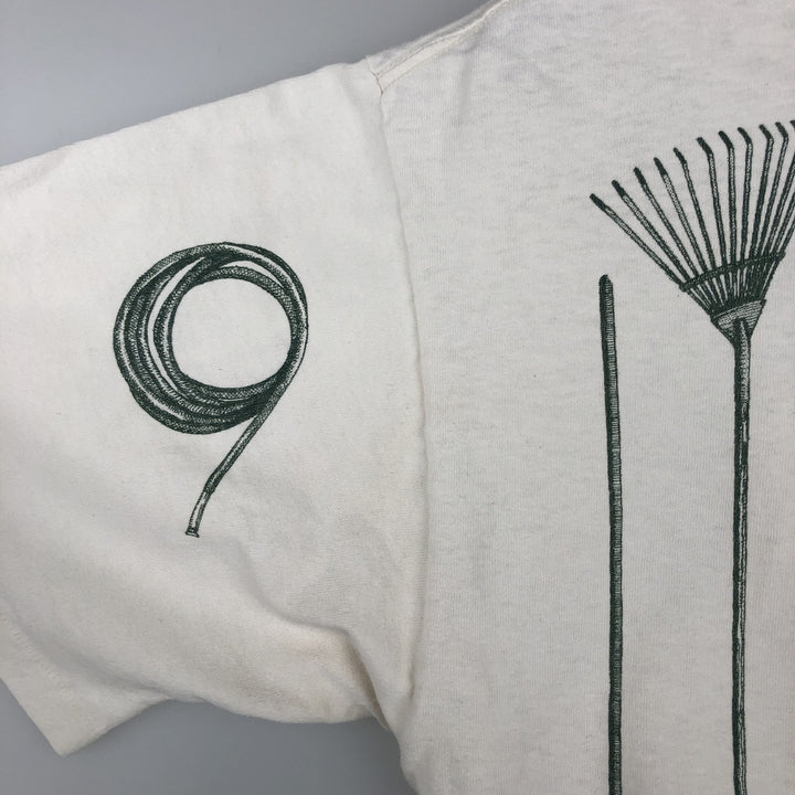 90'S rel.e.vant.products printed T-shirt, made in USA, men's size XL equivalent, vintage. cotton ivory Vintage Second Hand