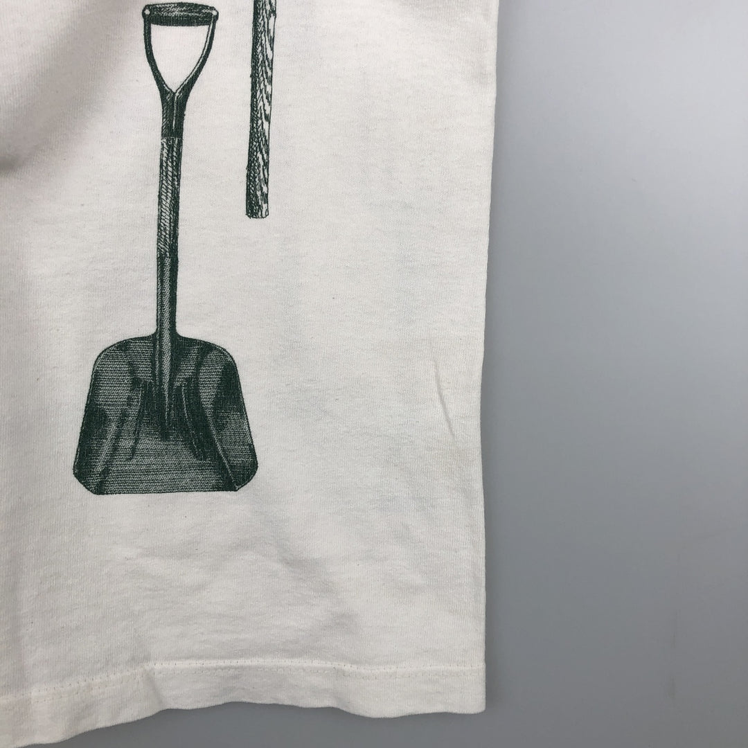 90'S rel.e.vant.products printed T-shirt, made in USA, men's size XL equivalent, vintage. cotton ivory Vintage Second Hand