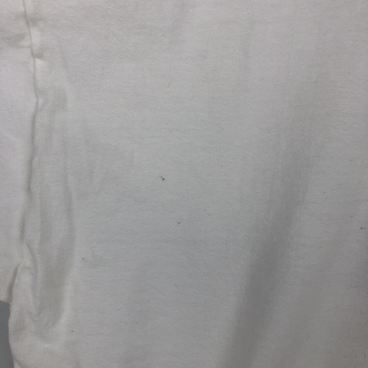 90'S Hanes BEEFY-T JESUS CHRIS print T-shirt, Made in USA, Men's XXL equivalent, Vintage. cotton white type Vintage Second Hand
