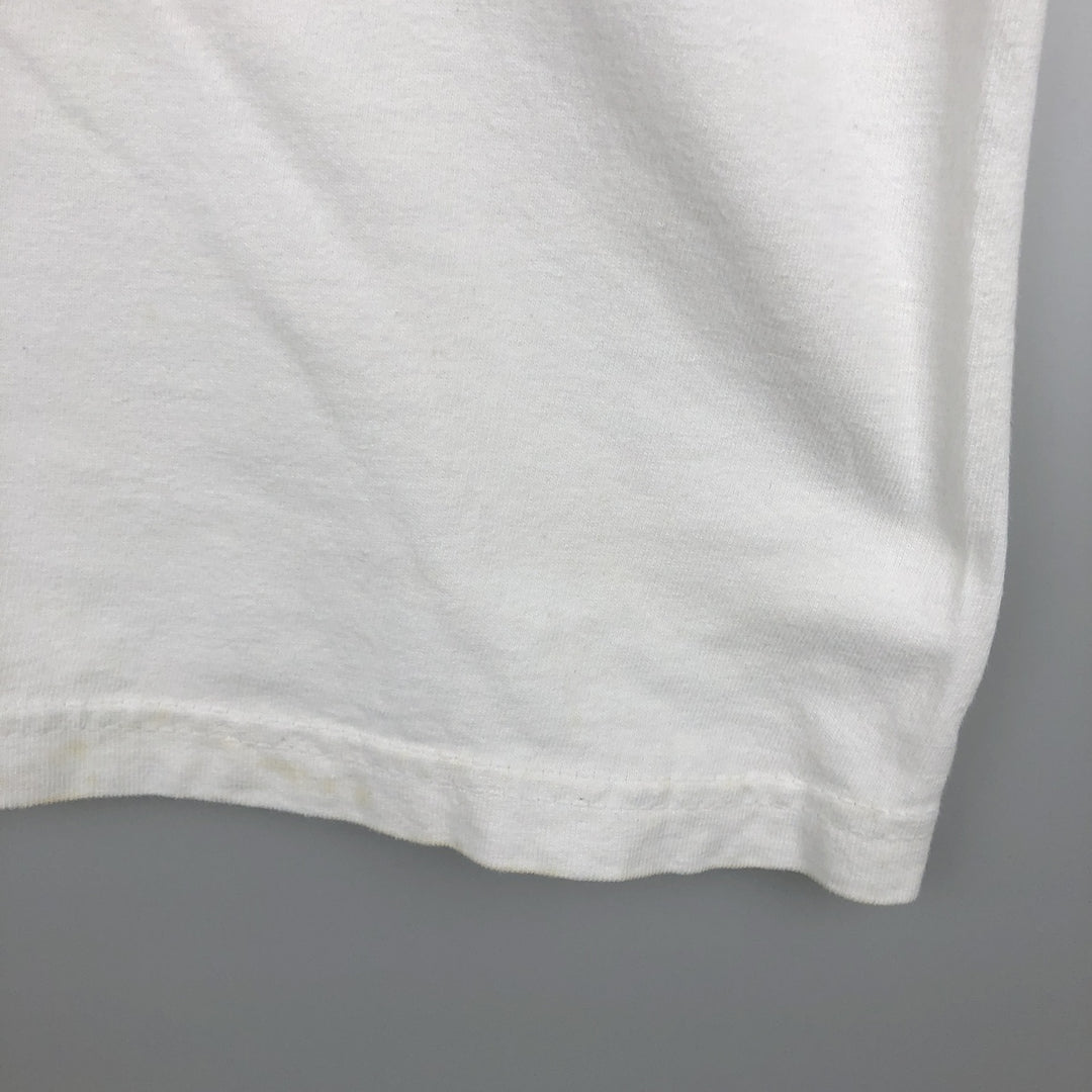 90'S Hanes BEEFY-T JESUS CHRIS print T-shirt, Made in USA, Men's XXL equivalent, Vintage. cotton white type Vintage Second Hand