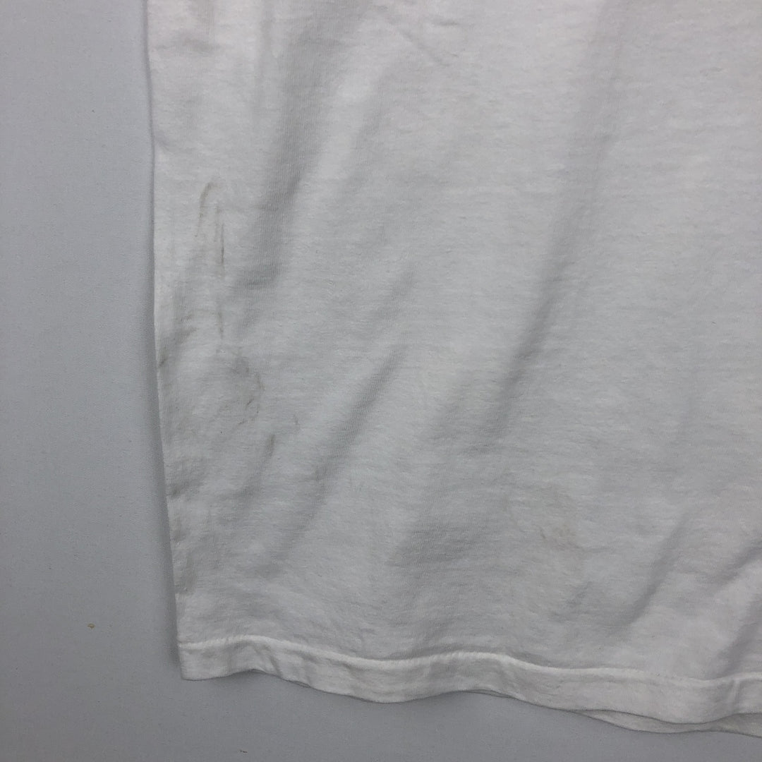90'S ROCKAFELLERS Print T-Shirt, Made in USA, Men's XL equivalent, Vintage cotton white type Vintage Second Hand